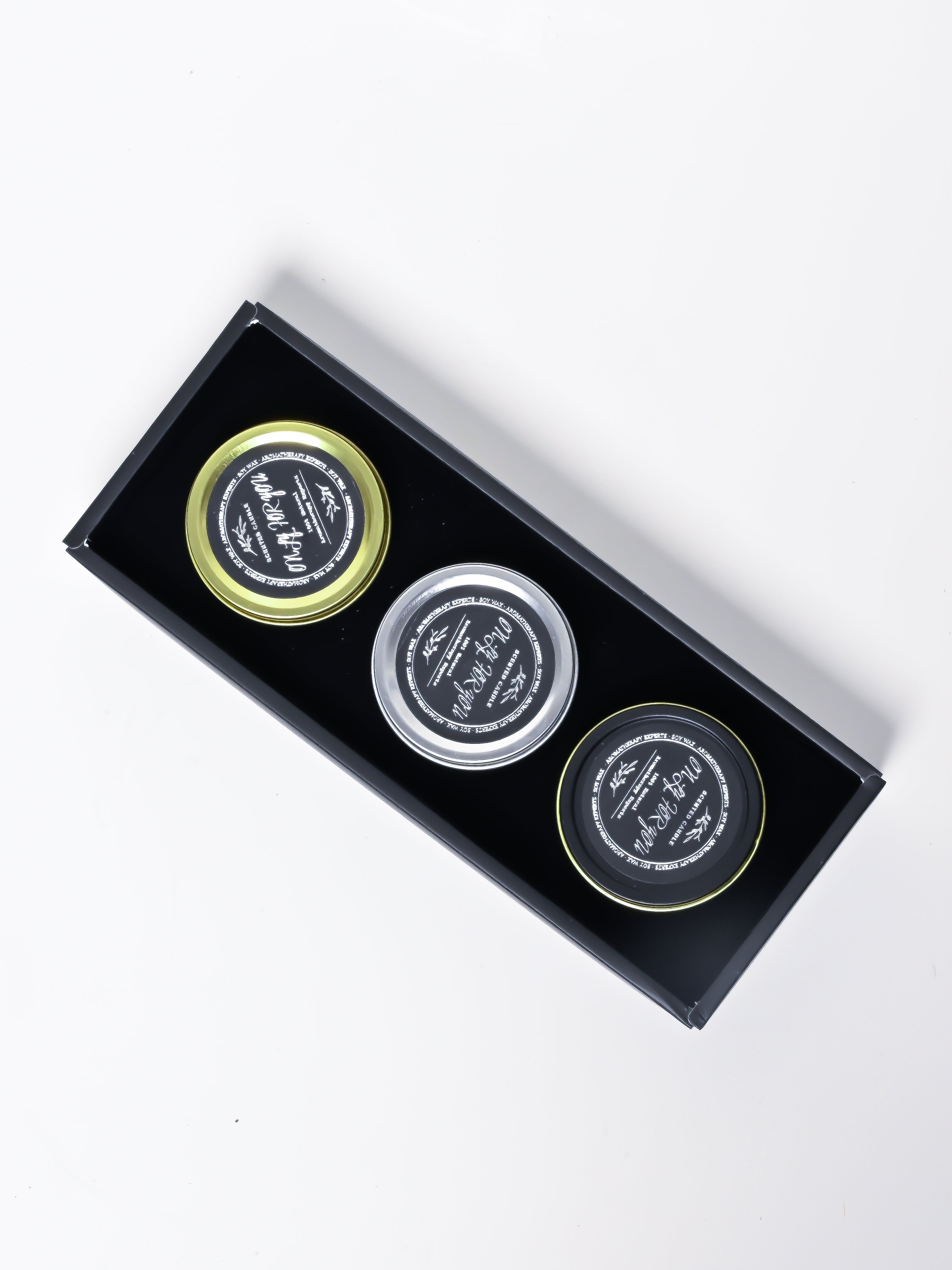 The Dark Aroma Trio - 3 Tin Scented Candles in Gift Box
